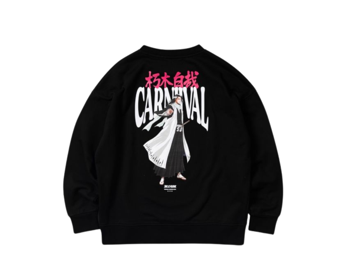 Carnival X Bleach Byakuya Crewneck Black