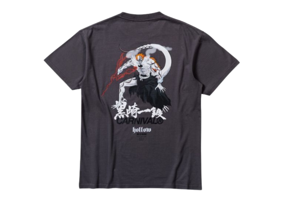 SASOM | apparel Carnival X Bleach Ichigo Hollow Washed T-Shirt Grey ...