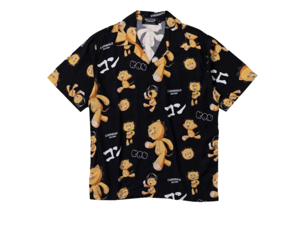 Carnival X Bleach Kon Hawaii Shirt Black