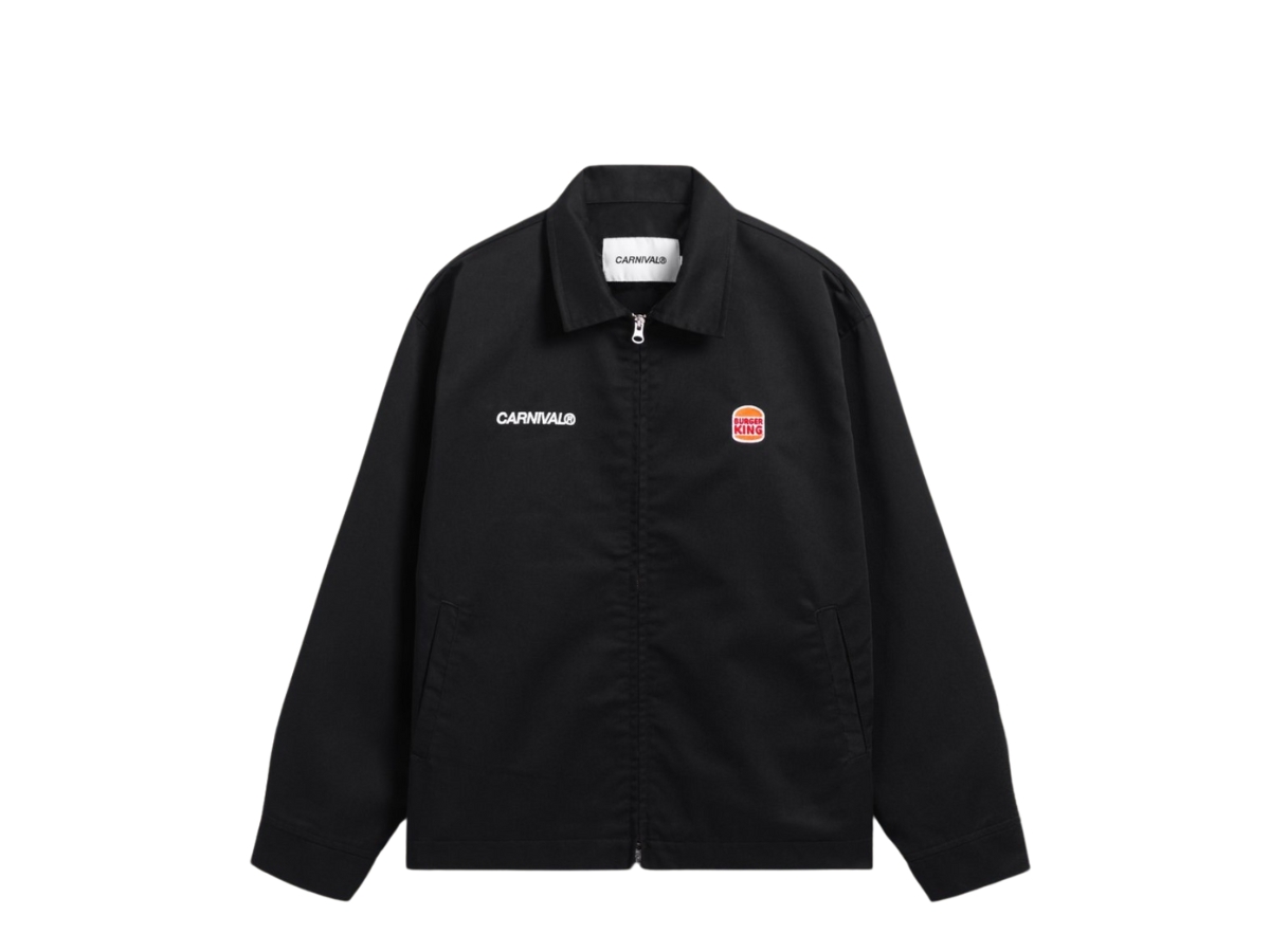 SASOM apparel Carnival X Burger King Coach Jacket Black Check the latest price now