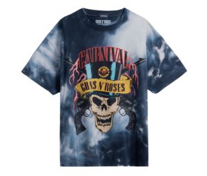 Carnival X Guns N Roses Skull Ovs T-Shirt Multicolor