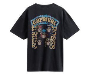 Carnival X Guns N Roses Vintage Heads Ovs Washed T-Shirt Black