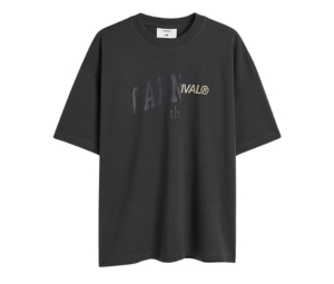 Carnival x H&M Oversized Fit Printed T-Shirt Dark Grey