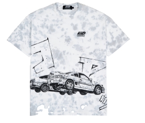 Carnival x Initial D Oversized Tee Grey