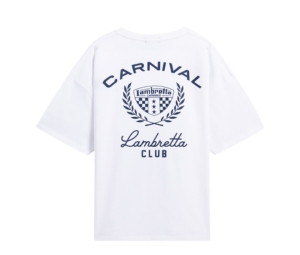 Carnival X Lambretta Club Ovs T-Shirt White