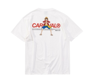 Buy Carnival X One Piece Luffy T-Shirt White at Sasom – Authentic and Ready to Ship