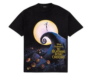 Carnival X The Nightmare Oversized Washed Moon T-Shirt Black