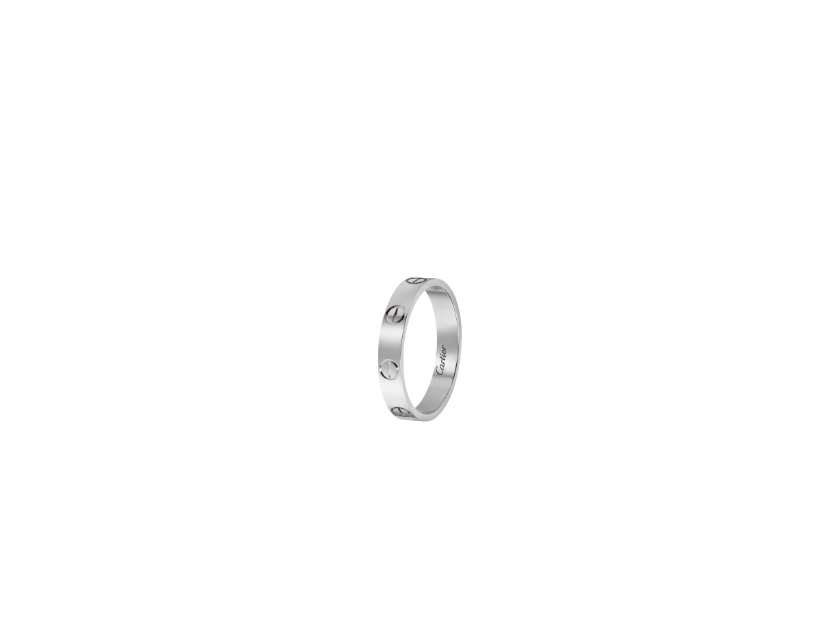 Cartier Love Wedding Band With Platinum 950 White Gold 2 
