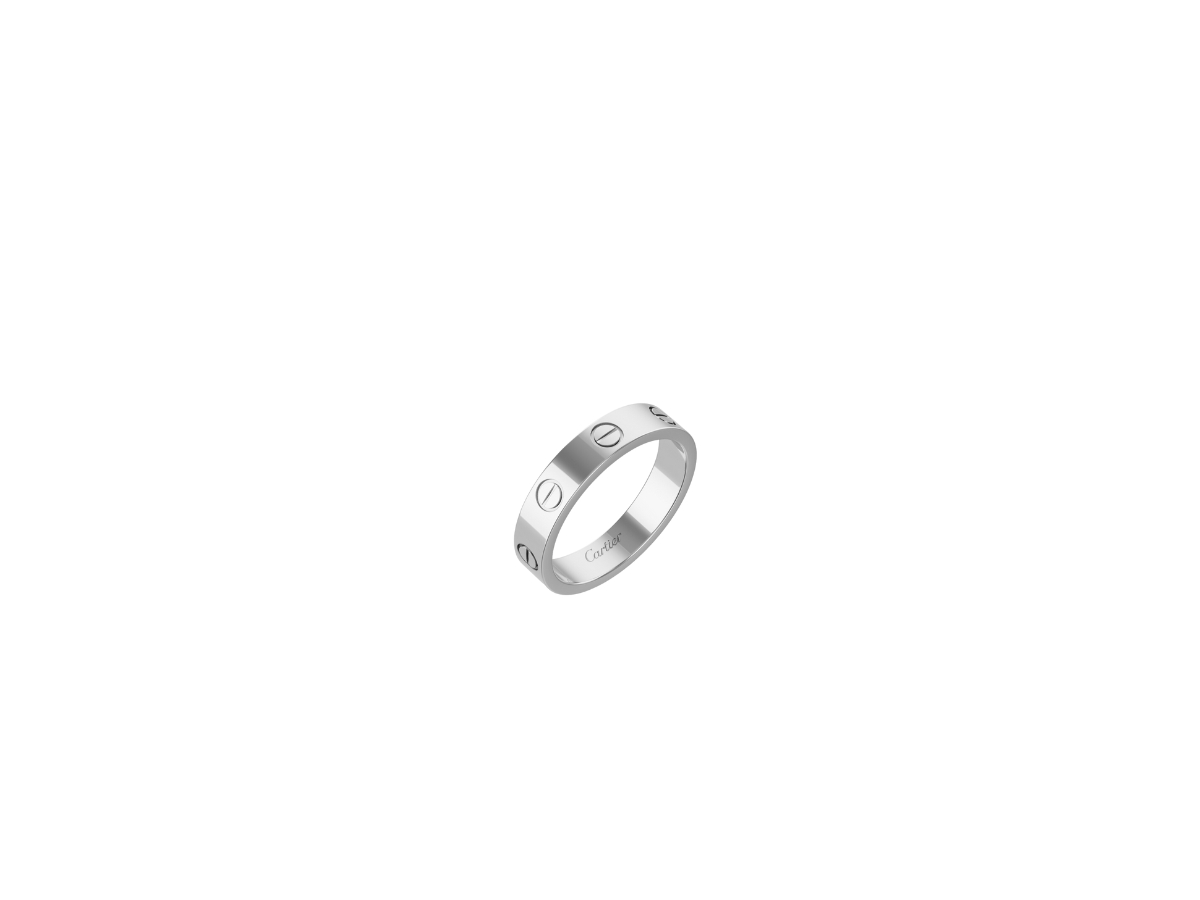 Cartier Love Wedding Band With Platinum 950 White Gold 3 