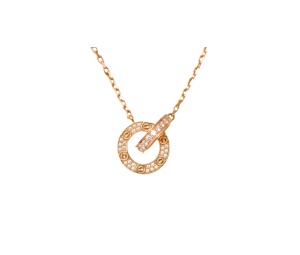 Buy Cartier Love Necklace Pave Diamond Rose Gold at Sasom – Authentic and Ready to Ship