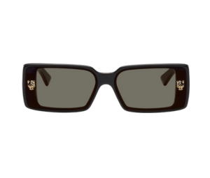 Cartier Panthère de Cartier Rectangular Sunglasses In Black Acetate With Gray Lenses
