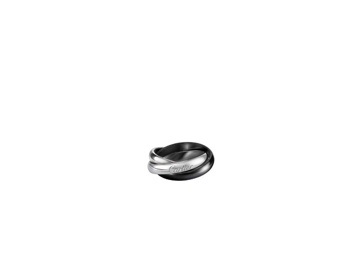 SASOM accessories Cartier Trinity Ring In Classic Ceramic With