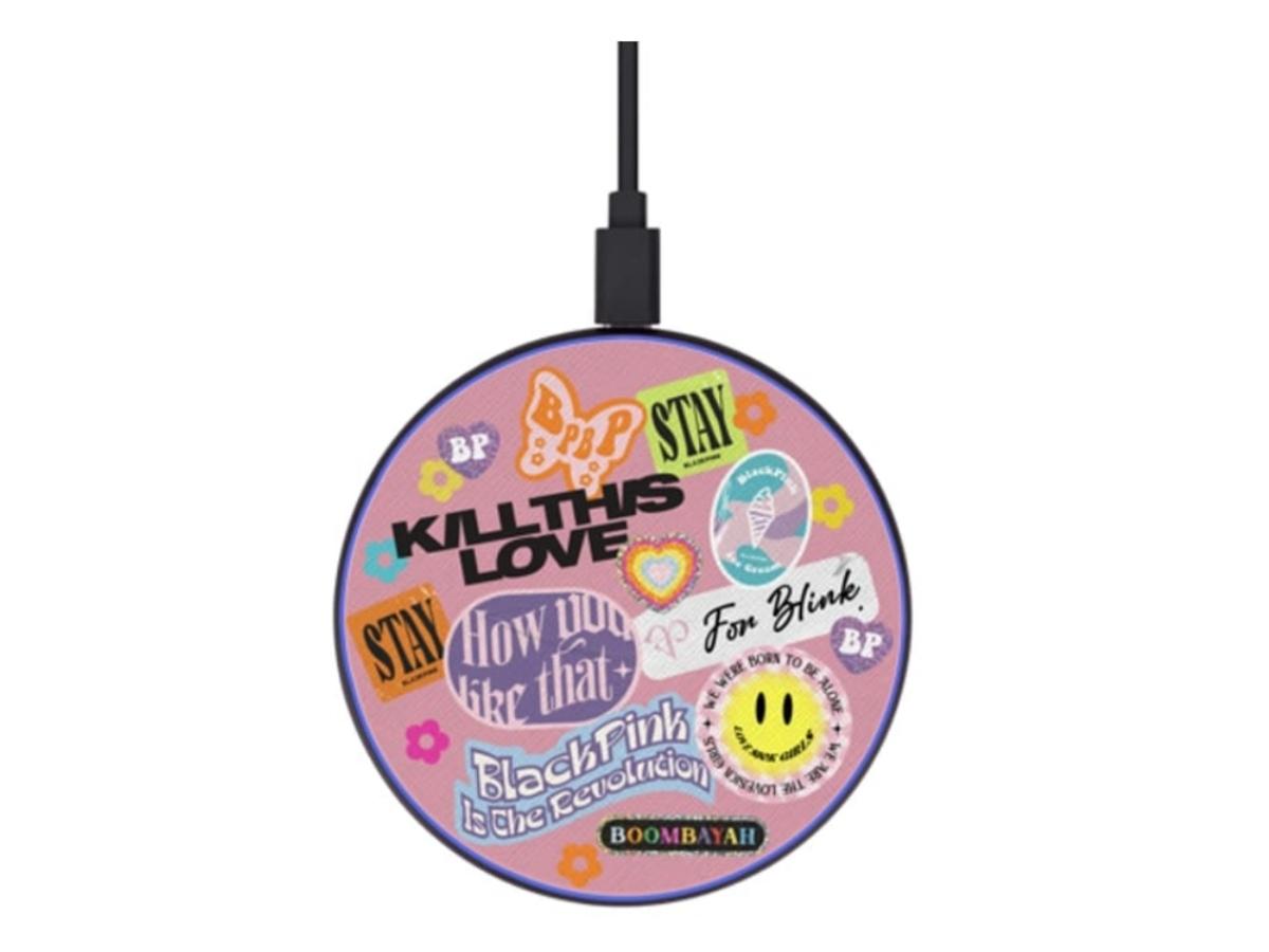 Casetify x Blackpink Stickers Wireless Charging Pad Pink