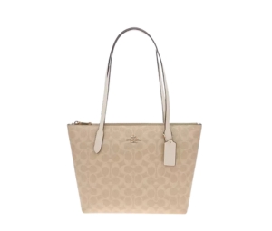 Buy Coach Fiona Zip Tote Bag Sand Chalk White at Sasom – Authentic and Ready to Ship
