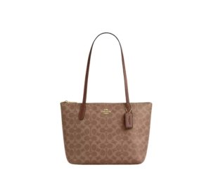 Buy Coach Fiona Zip Tote Bag Tan Brown at Sasom – Authentic and Ready to Ship