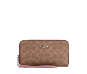 Buy Coach Long Zip Around Wallet With Detachable Card Case In Signature Canvas Dusty Pink at Sasom – Authentic and Ready to Ship
