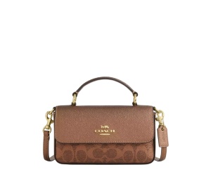 Buy Coach Mini Josie Top Handle Bag In Signature Canvas Brown Copper at Sasom – Authentic and Ready to Ship