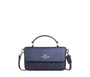 Buy Coach Mini Josie Top Handle Bag In Signature Canvas Blue Navy at Sasom – Authentic and Ready to Ship
