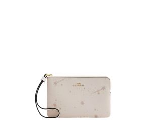 Buy Coach Corner Zip Wristlet With Star Print Chalk at Sasom – Authentic and Ready to Ship