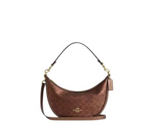 Buy Coach Aria Shoulder Bag In Signature Canvas Brown Copper at Sasom – Authentic and Ready to Ship