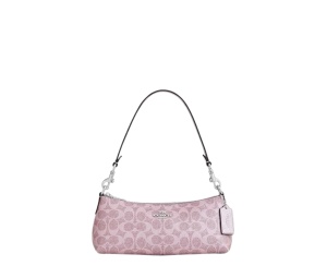 Buy Coach Charlotte Shoulder Bag In Signature Canvas Pink Rose at Sasom – Authentic and Ready to Ship