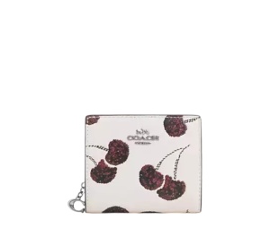 Buy Coach Snap Wallet With Cherry Print Chalk at Sasom – Authentic and Ready to Ship