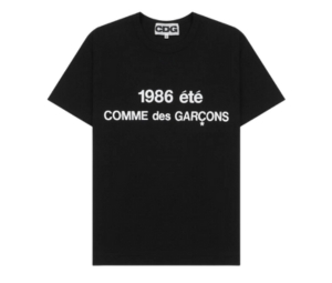 CDG 1986 Comme des Garcons T-Shirt Black