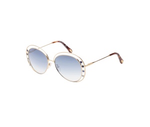 Buy Chloé Aviator Sunglasses Gold Blue Lens at Sasom – Authentic and Ready to Ship