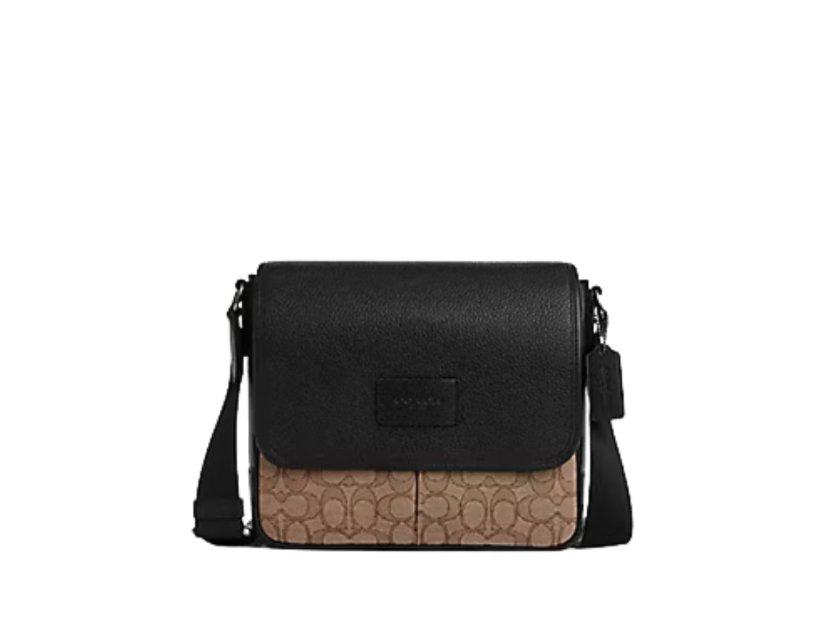 https://d2cva83hdk3bwc.cloudfront.net/ce534-qbnrx-coach-sprint-map-bag-25-in-signature-jacquard-tan-black-1.jpg
