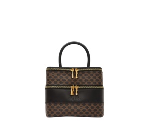 Buy Celine Macadam Vanity Bag Black Brown at Sasom – Authentic and Ready to Ship