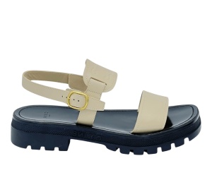 Buy Celine Leather Clea Triomphe Platform Sandals Beige at Sasom – Authentic and Ready to Ship