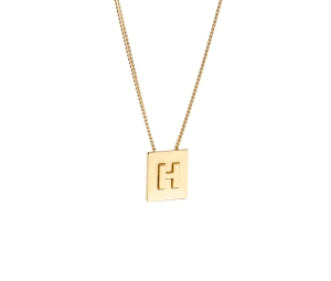 Buy Celine Alphabet Necklace H In Brass With Gold Finish at Sasom – Authentic and Ready to Ship