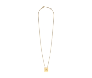 Celine Alphabet Necklace M In Brass With Gold Finish
