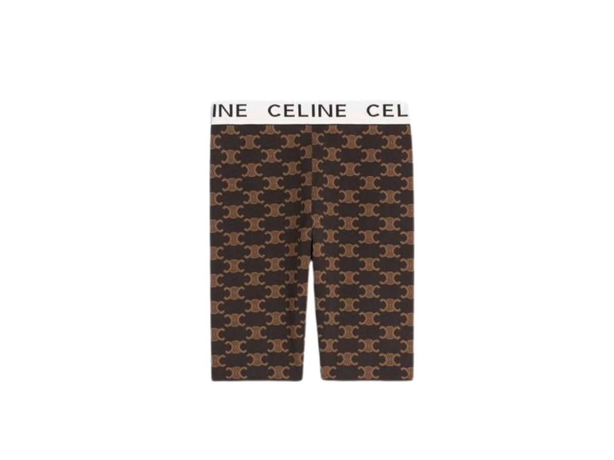 Jual Celine Celine Monogram Silk Cotton Sport Bra Brown Original