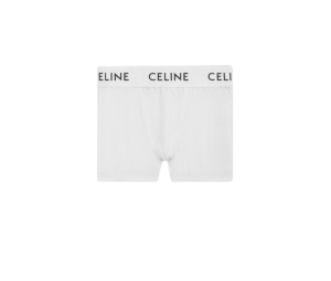 SASOM  apparel Celine Boxers In Cotton Jersey White Check the