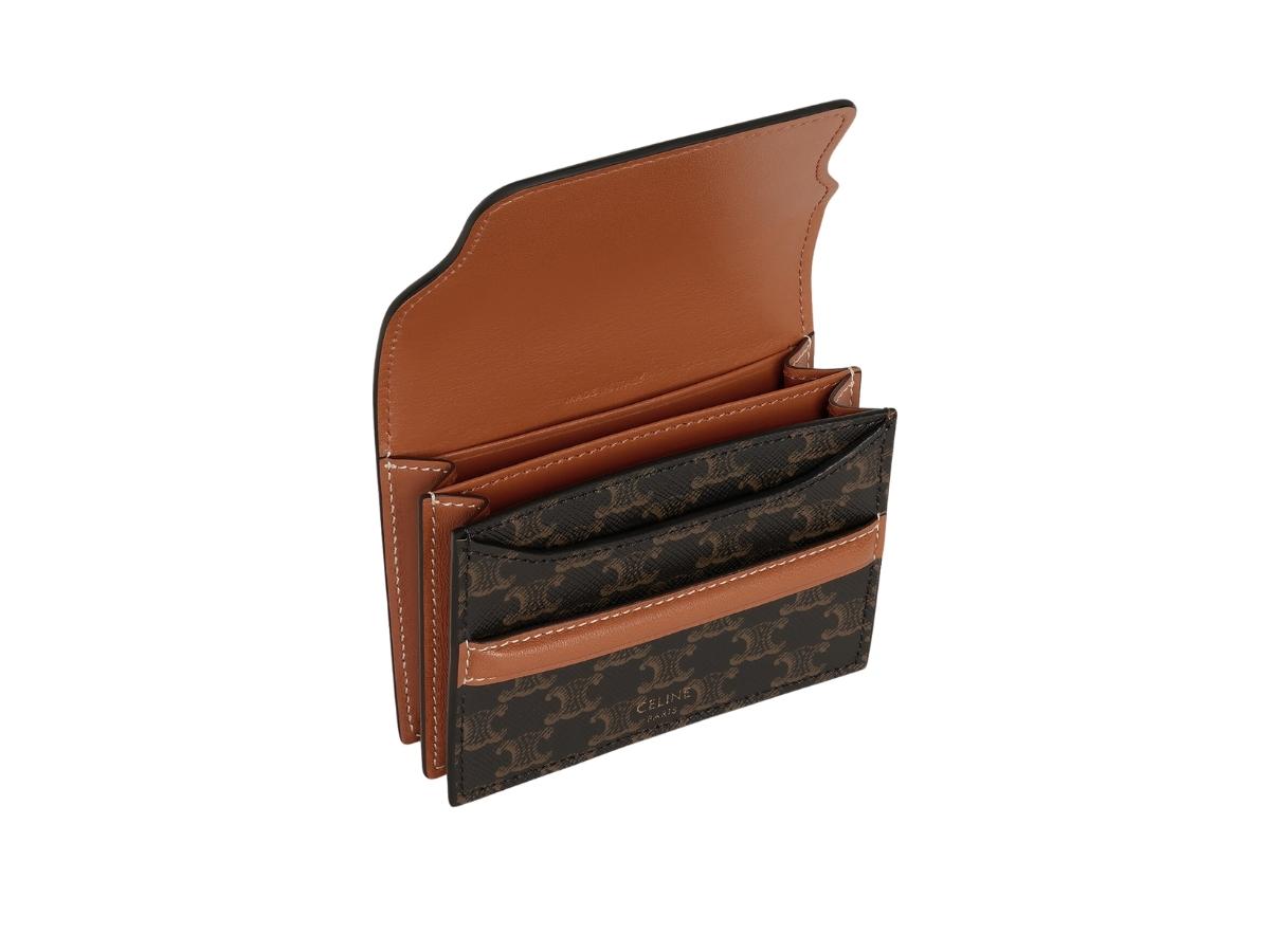 https://d2cva83hdk3bwc.cloudfront.net/celine-business-card-holder-in-triomphe-canvas-and-lambskin-with-logo-tan-3.jpg