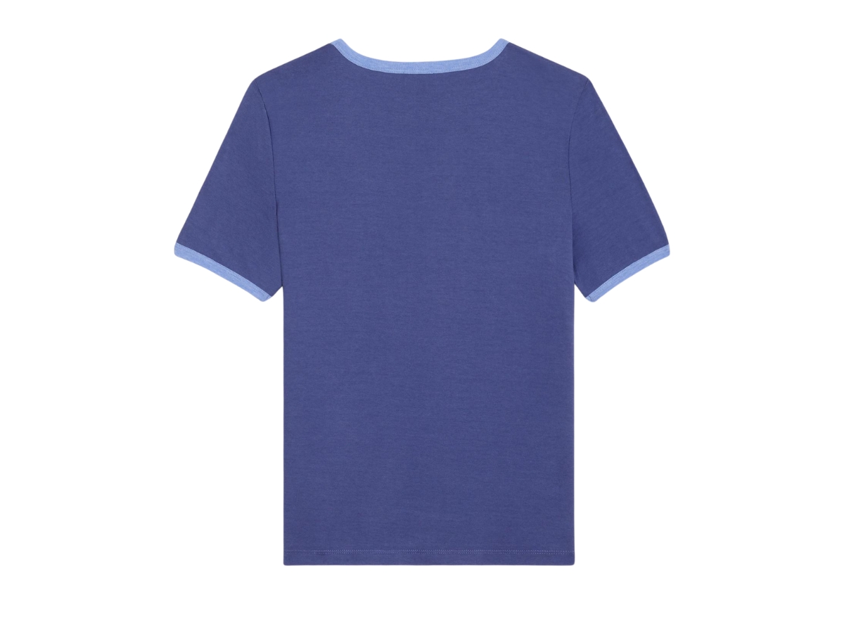 Celine California 70's T-Shirt In Cotton Jersey Obscure Blue