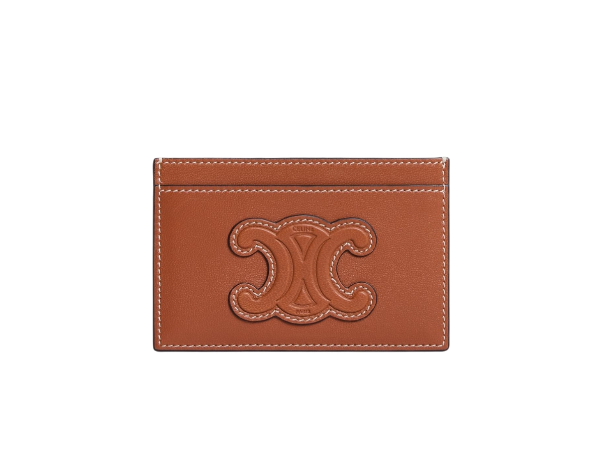 Card holder in smooth lambskin