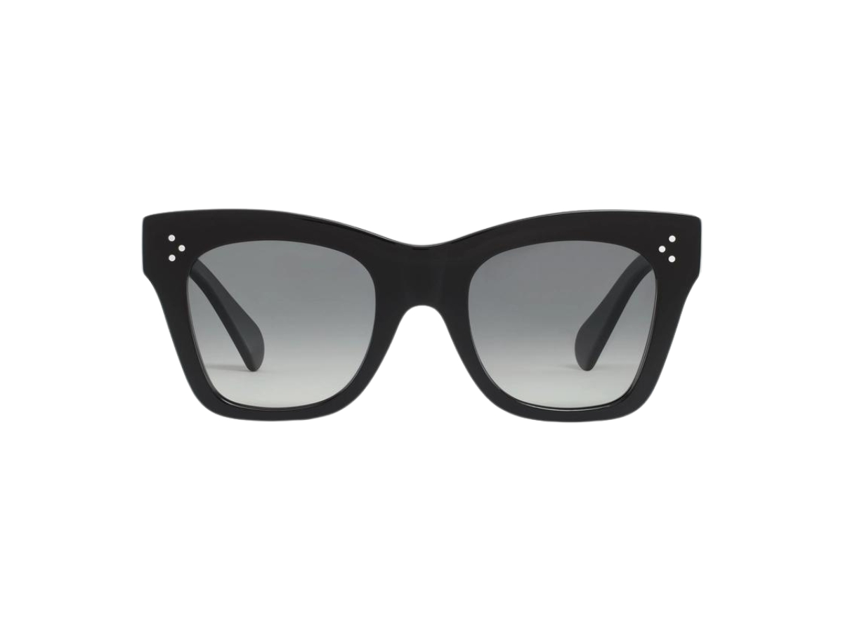 Celine cat-eye sunglasses S004 in black acetate with polarized black lenses CELINE Cat Eye S004 Sunglasses in Acetate | REVERSIBLE main image 3