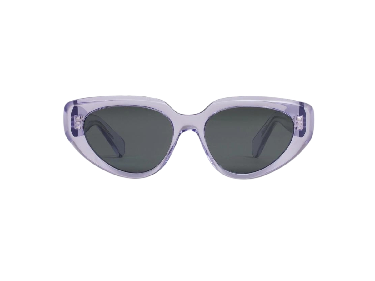 Celine Lavender Sunglasses Celine Triomphe 01 Sunglasses In Acetate Milky Lavender With  main image 2