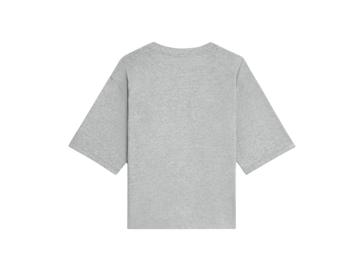 SASOM เสื้อผ้า Celine Celine Paris TShirt In Cotton Jersey Grey MelangeBurgundy เช็คราคาล่าสุด