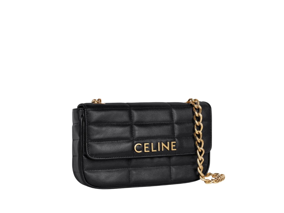 CELINE バッグ Chain Shoulder Bag Matelasse Monochrome Celine In Black
