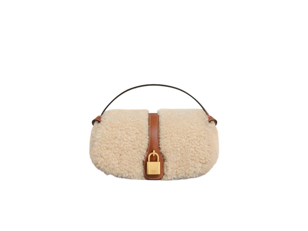 Celine Clutch on Strap Tabou in TAN