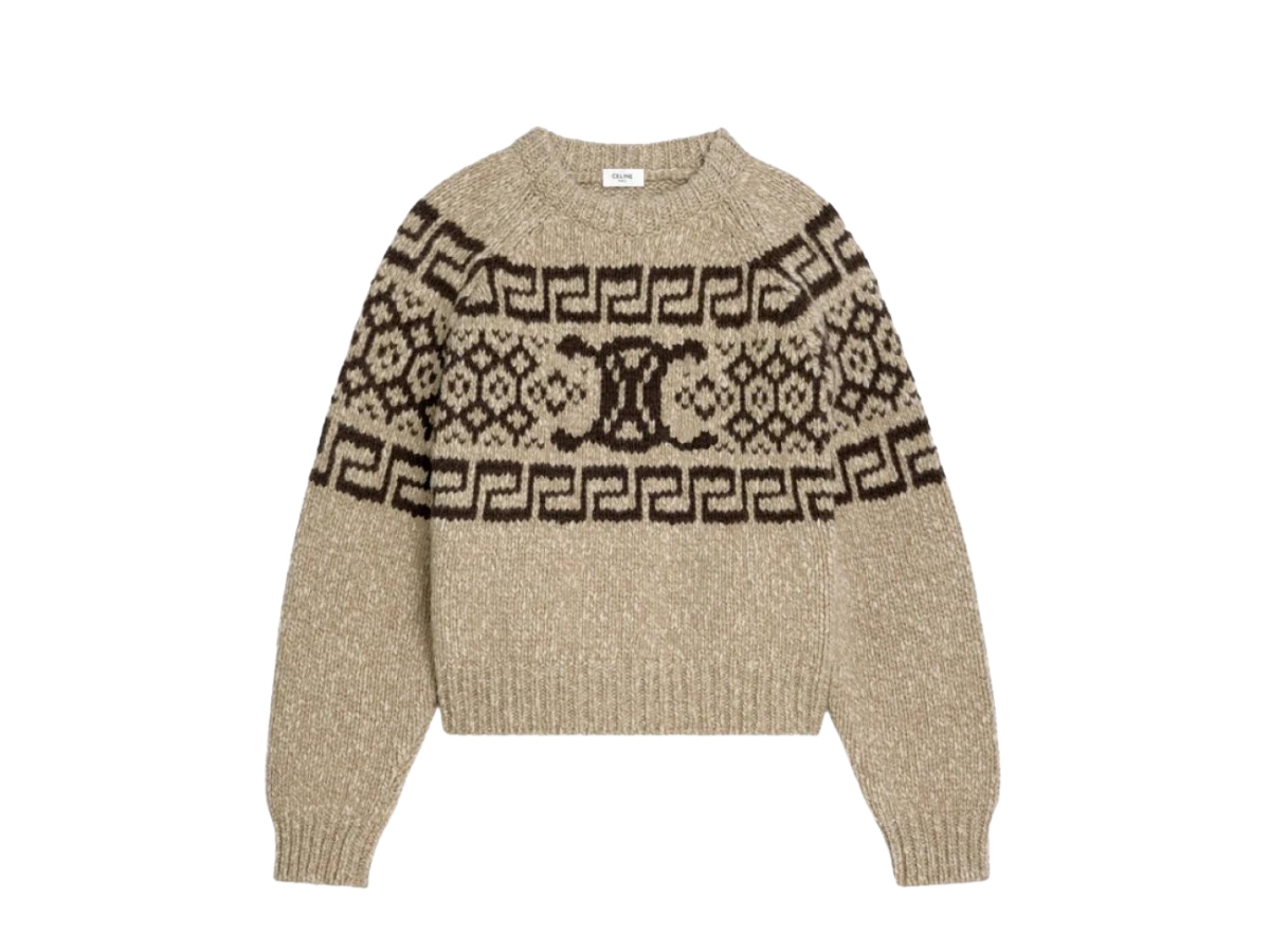 最終値下げ【CELINE】TRIOMPHE WOOL SWEATER