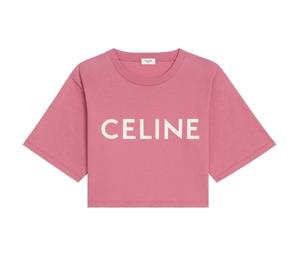 SASOM  apparel Celine Cropped Celine 16 T-Shirt In Jersey Mesh