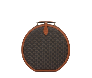 Buy Celine Fedora Case In Triomphe Canvas And Calfskin With Gold Finishing Hardware Tan at Sasom – Authentic and Ready to Ship
