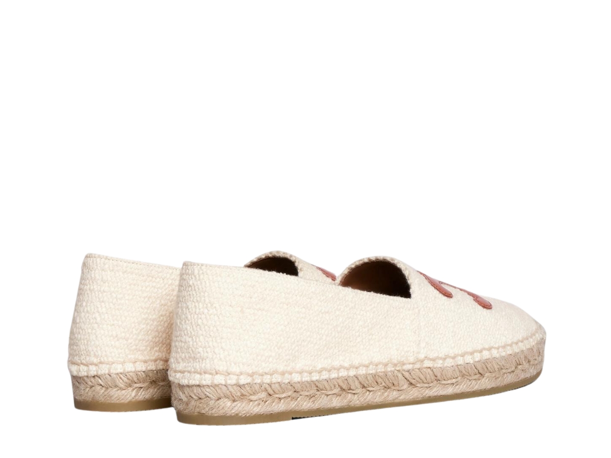 CELINE｜SLIP-ONS (FLAT ESPADRILLE WITH TRIOMPHE PATCH SI CELINE Flat Espadrille with Triomphe Patch Signature