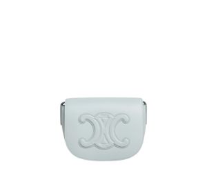 Buy Celine Folco Cuir Triomphe In Smooth Calfskin Soft Blue at Sasom – Authentic and Ready to Ship