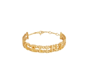 Celine Gourmette Bracelet In Brass With Gold Finish