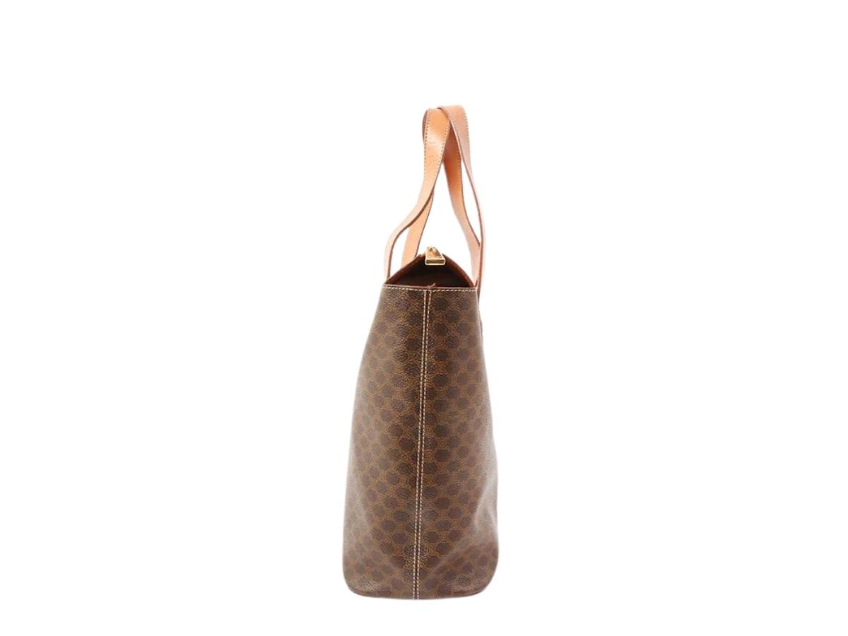 https://d2cva83hdk3bwc.cloudfront.net/celine-handbag-in-macadam-pattern-circle-logo-plate-with--gold-tone-metal-hardware-brown-3.jpg